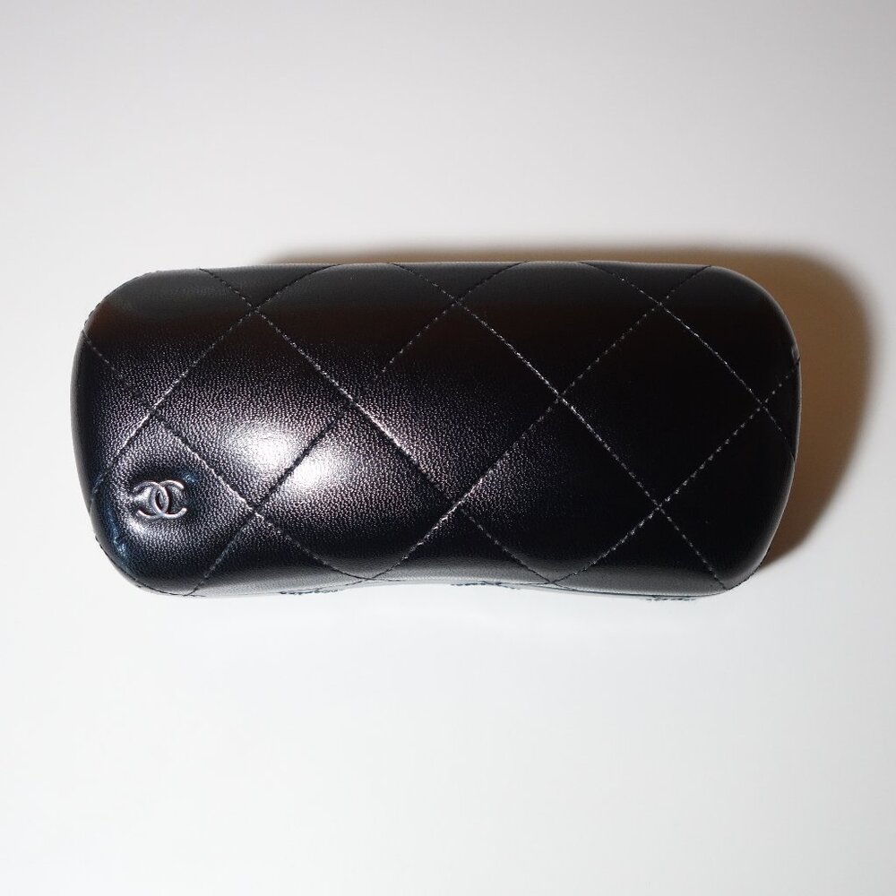 Vintage Chanel Quilted Leather Eyewear Hard Case